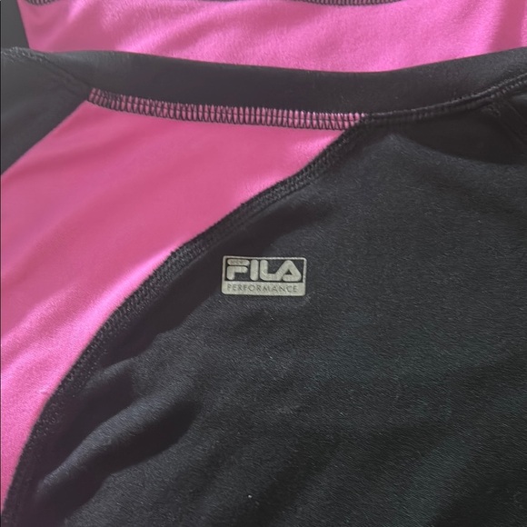 🎾 Fila Sport Womens Performance Gray Stretch Short Sleeved Shirt Size XL Pocke - Picture 14 of 15